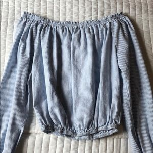 John Galt Off-The-Shoulder Long Sleeve Top